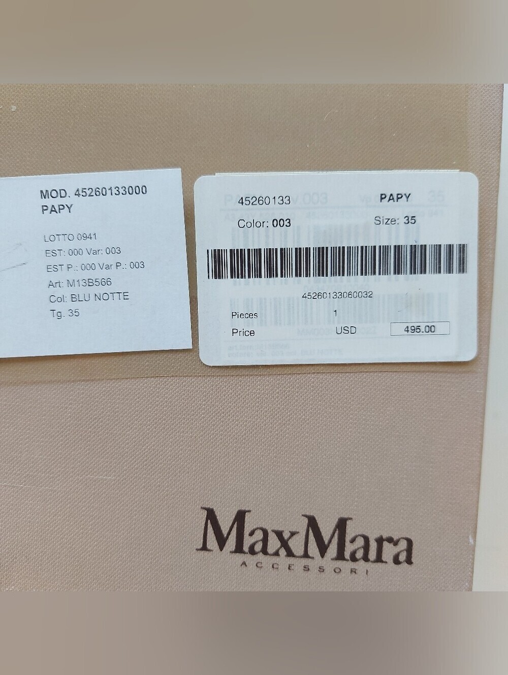 Max Mara Leather Ballet Flats. Made in Italy. Size EU 35. - Picture 7 of 16